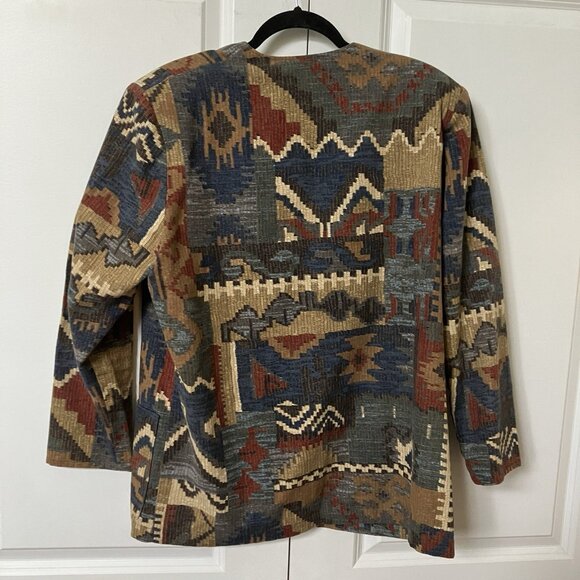 Vintage Judy  Joannou Blazer Jacket Womens Granny 80s 90s Southwestern - Picture 5 of 7